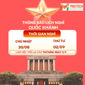 Mikitech thông báo lịch nghỉ lễ 02/09