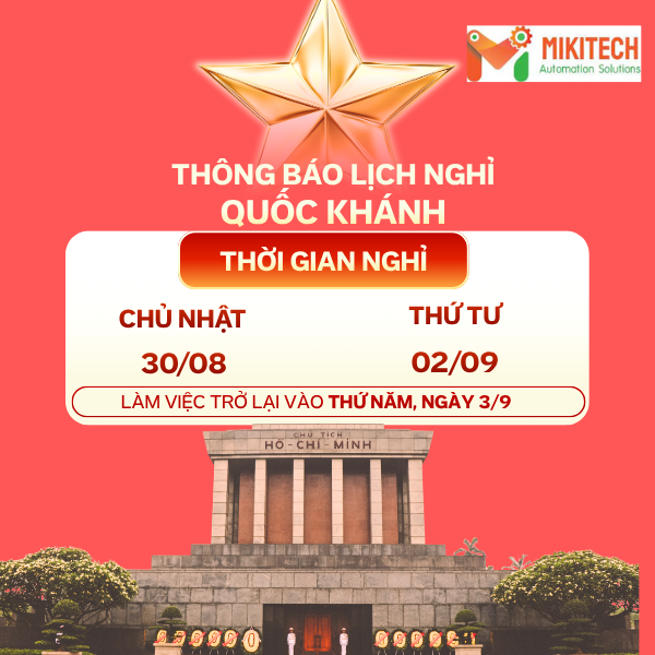 Mikitech thông báo lịch nghỉ lễ 02/09