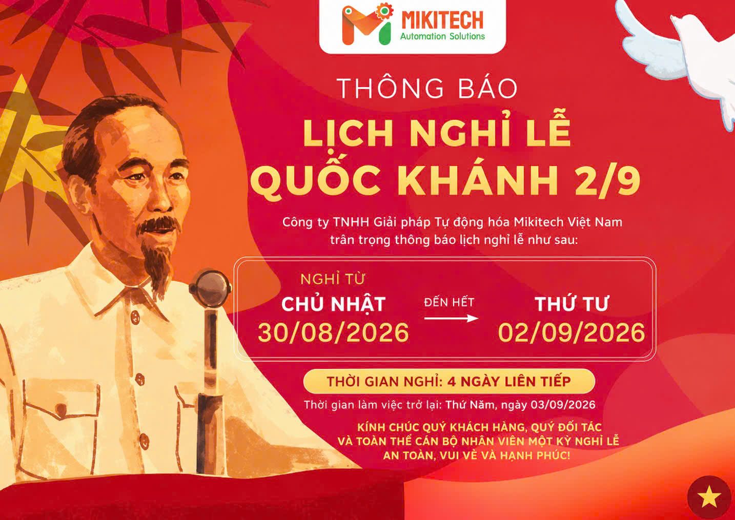 mikitech viet nam thong bao nghi lẽ 02/09